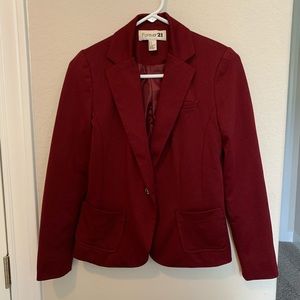 Maroon blazer